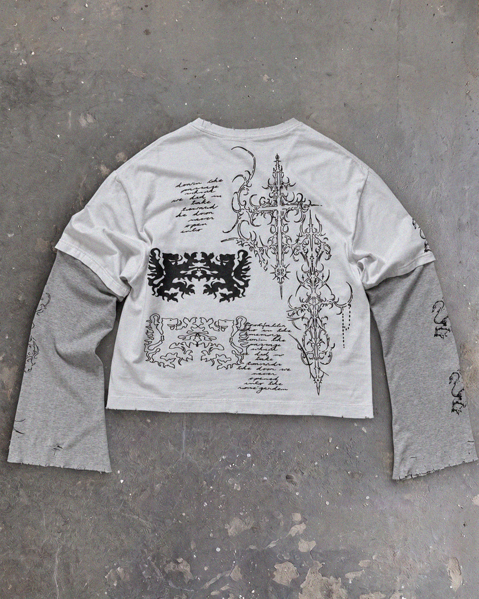 CROSS LAYERED T-SHIRT