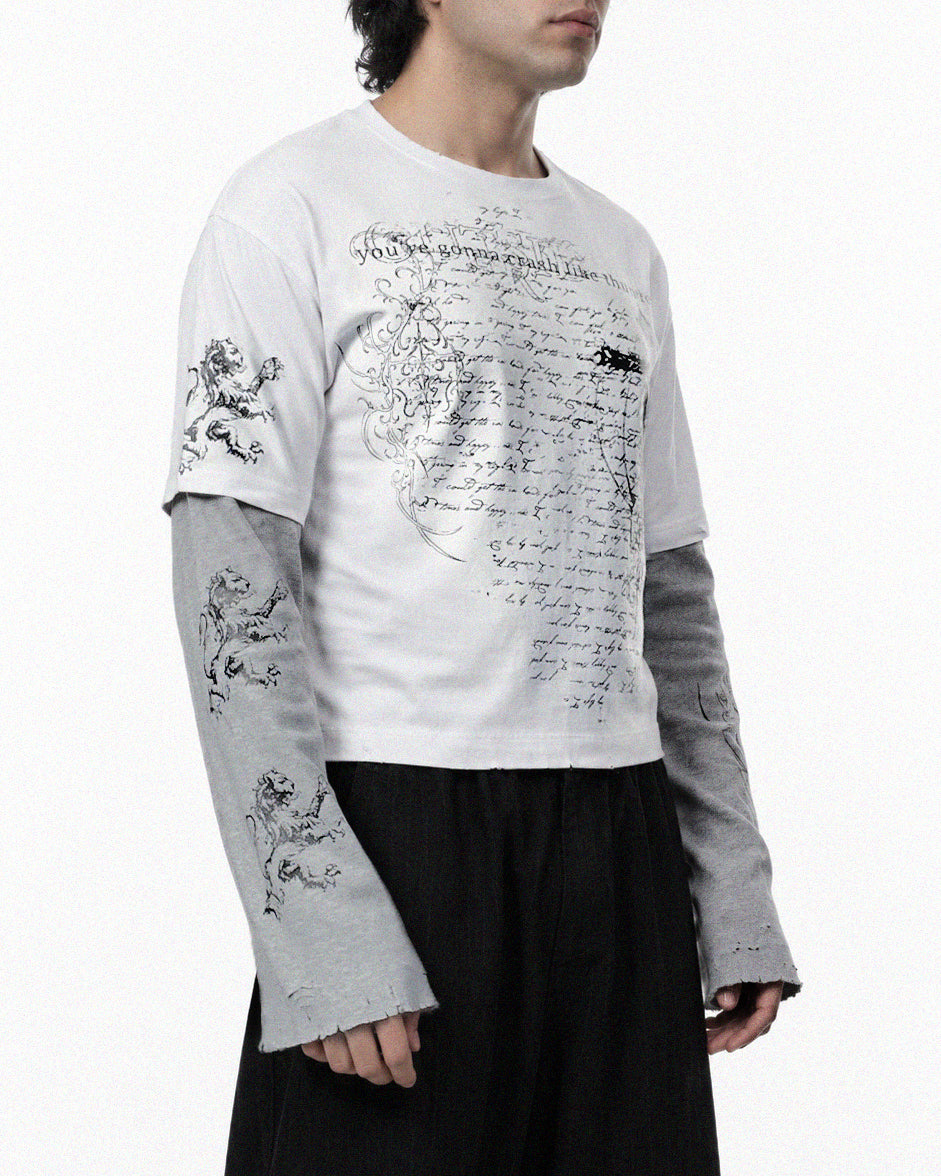 CROSS LAYERED T-SHIRT