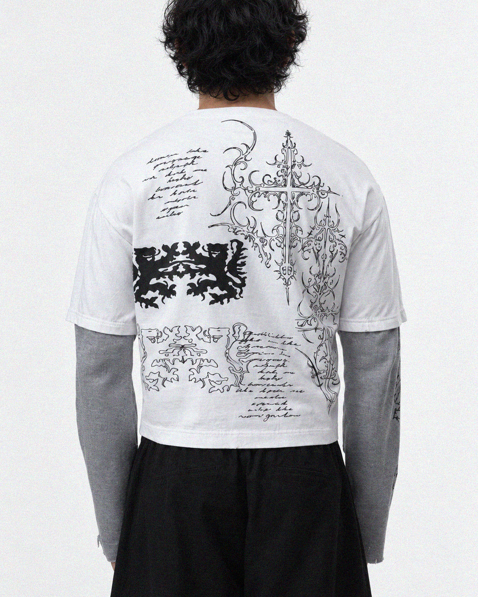 CROSS LAYERED T-SHIRT