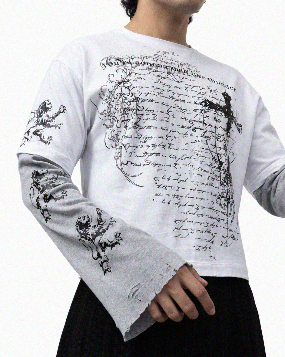 CROSS LAYERED T-SHIRT